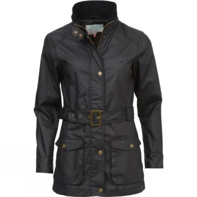 Chaquetas Brakeburn Coated Mujer - Negras - Chile CST834071